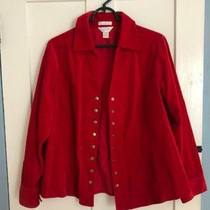 Women's CJ Banks Corduroy Jacket with Buttons